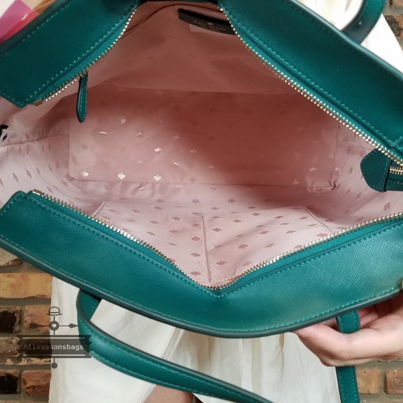 AUTHENTIC NWT Kate Spade Marlee Pink Pineapple Tote Continental Wallet SET - Picture 9 of 13